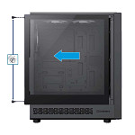 Gabinete Gamer Gamemax Storm 2AB, Mid tower, Preto, Vidro Temperado, ATX, M-ATX, ITX