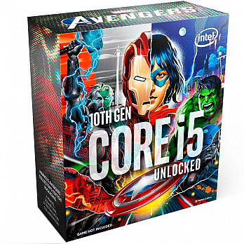 Processador Intel Core i5-10600K Marvel´s Avengers Collector´s Edition Packaging, Cache 12MB, 4.1GHz (4.8GHz Max Turbo), LGA1200 - BX8070110600KA