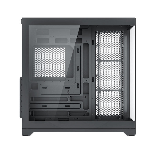 Gabinete Gamer VINGAR Misterium Mid Tower S/Fan, Vidro Temperado, USB-C, Suporte ATX, Preto