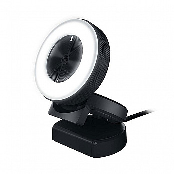 Webcam Razer Kiyo Full HD 1080p, Iluminação 12 LEDs - RZ19-02320100-R3U1